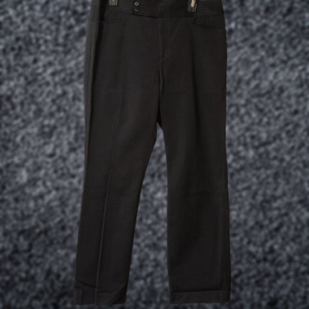 Chaps Chaps Dress Pants Straight Leg Black Super Stretch Mid-Rise Womens 12 Pants black dress pants stretch mid rise Regular Womens Size 34" / US 12 / IT 48 - 1 Thumbnail