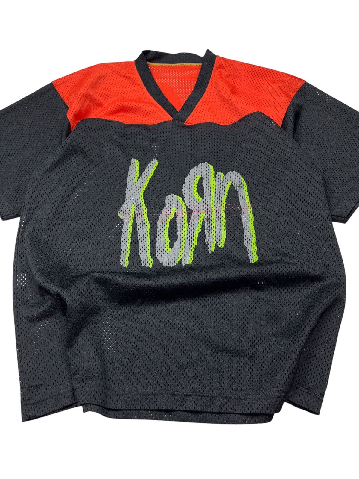 Band Tees Vintage 90s Korn Self Titled Album Football Jersey Slipknot Size US XL / EU 56 / 4 - 3 Thumbnail