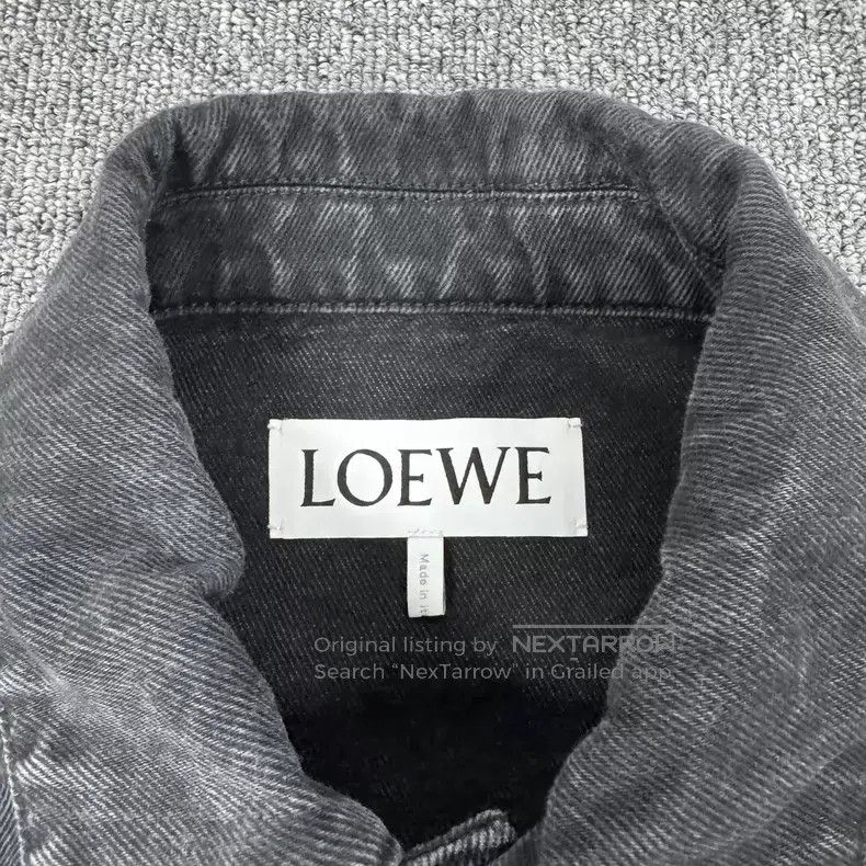 Loewe Loewe Leather Patch Square Embroidery Logo Washed Denim Ja Size US M / EU 48-50 / 2 - 6 Thumbnail