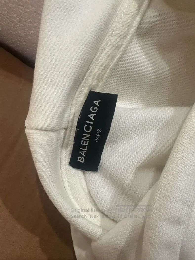 Balenciaga Balenciaga White Sweatshirt Size US M / EU 48-50 / 2 - 4 Thumbnail