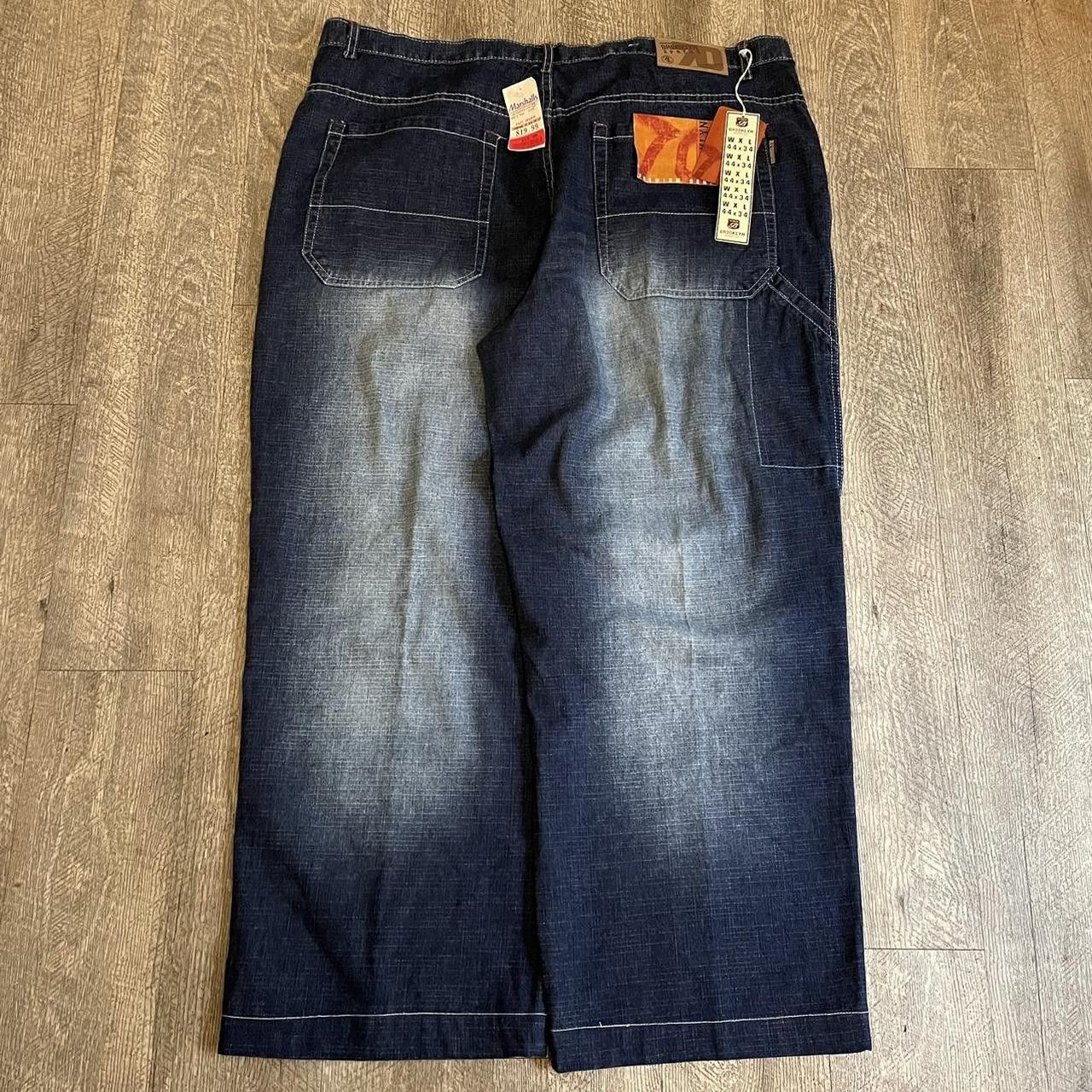Brooklyn Denim Co. × Vintage Vintage Y2K BNWT Brooklyn Jeans CO Carpenter Baggy Wide Jean Size US 44 / EU 60 - 1 Thumbnail