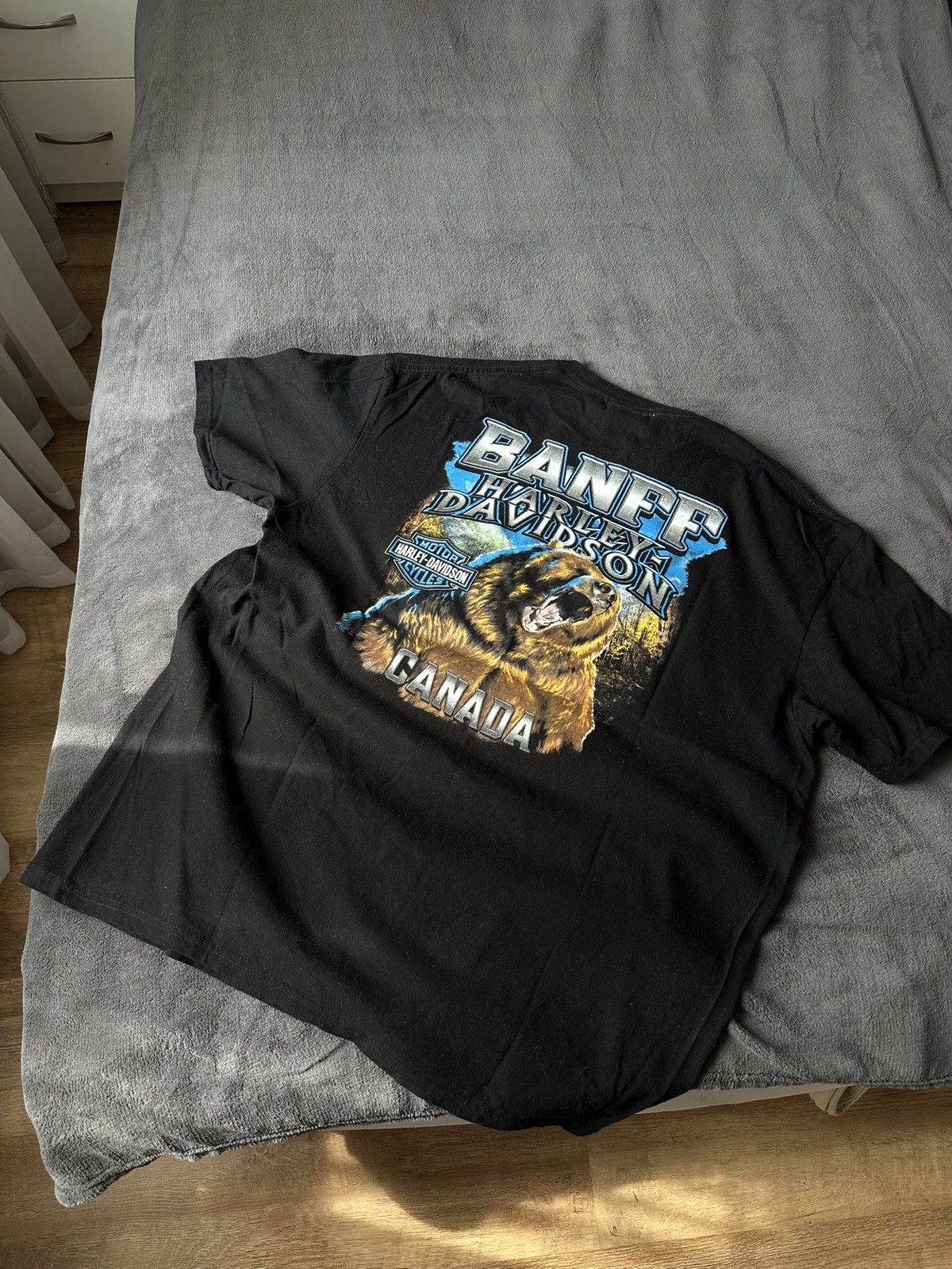 Band Tees × Harley Davidson × Vintage Vintage Harley Davidson Canada Bears Tee Size US XL / EU 56 / 4 - 1 Thumbnail