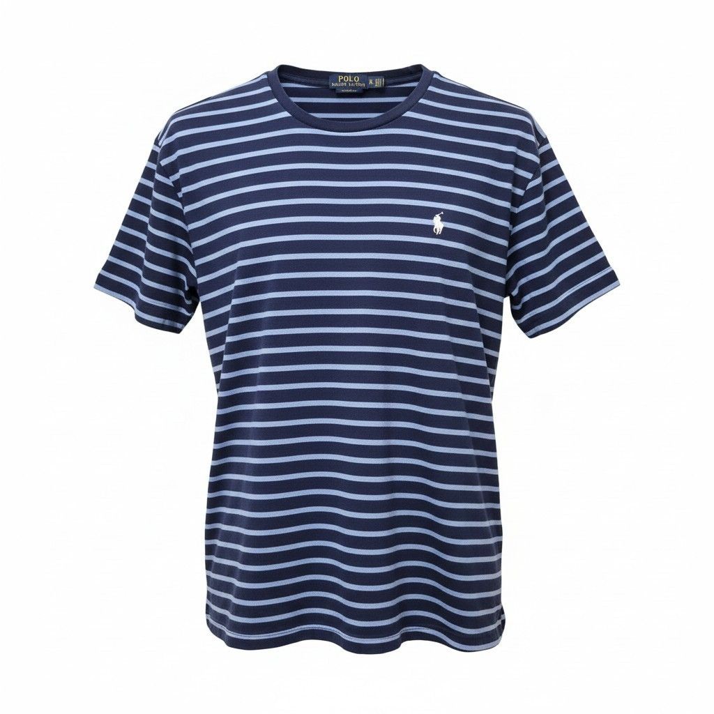 Polo Ralph Lauren Polo Ralph Lauren Blue Striped Crewneck Classic Fit Size US XL / EU 56 / 4 - 1 Thumbnail