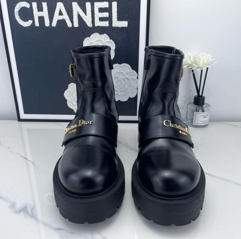 Dior Dior Calfskin Leather Ankle Boots Size US 7 / IT 37 - 2 Thumbnail