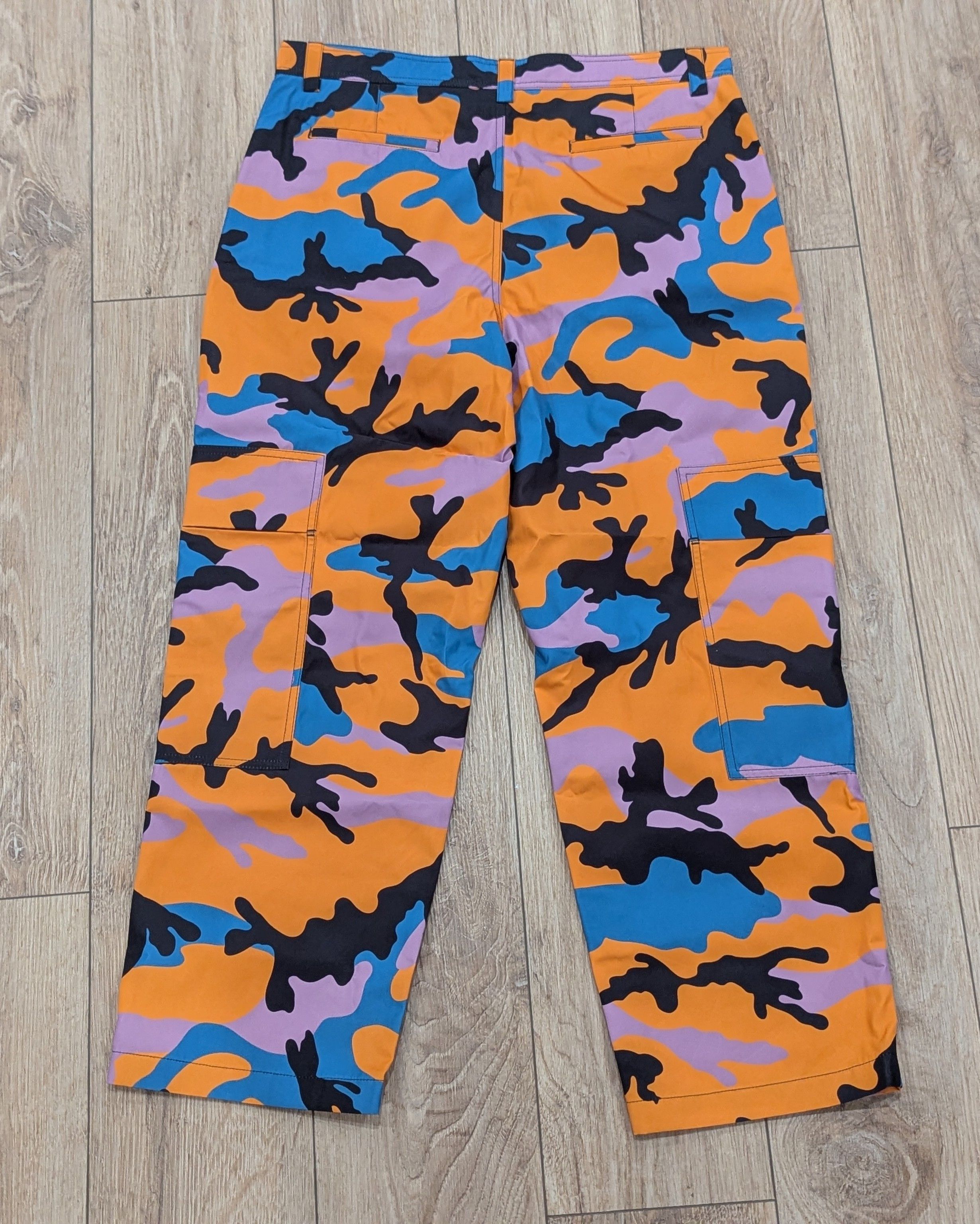 Valentino Valentino Camouflage Cargo Pants Orange Multi 50 US 34 Size US 34 / EU 50 - 5 Thumbnail