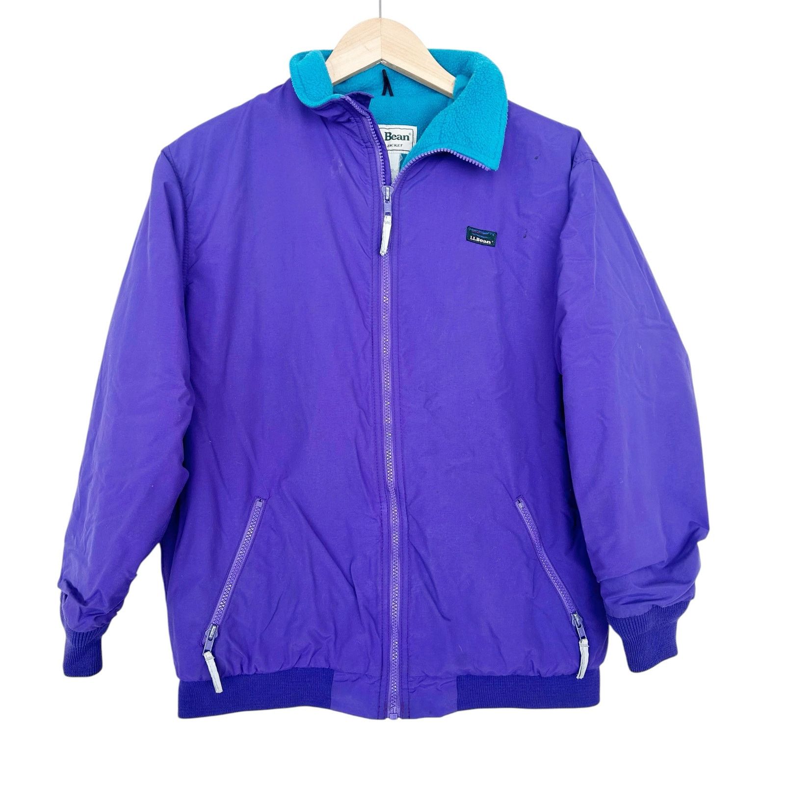 L.L. Bean Vintage LL Bean Purple Warm Up Jacket Sz XL Kids Size XL / US 12-14 / IT 48-50 - 1 Thumbnail