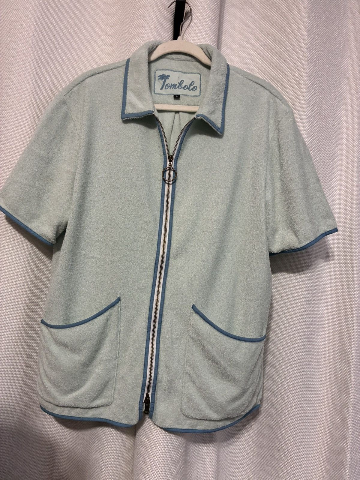 Tombolo Tombolo Terry Cloth Cabana Set – Matching Zip Shirt + Shorts Size US L / EU 52-54 / 3 - 8 Thumbnail