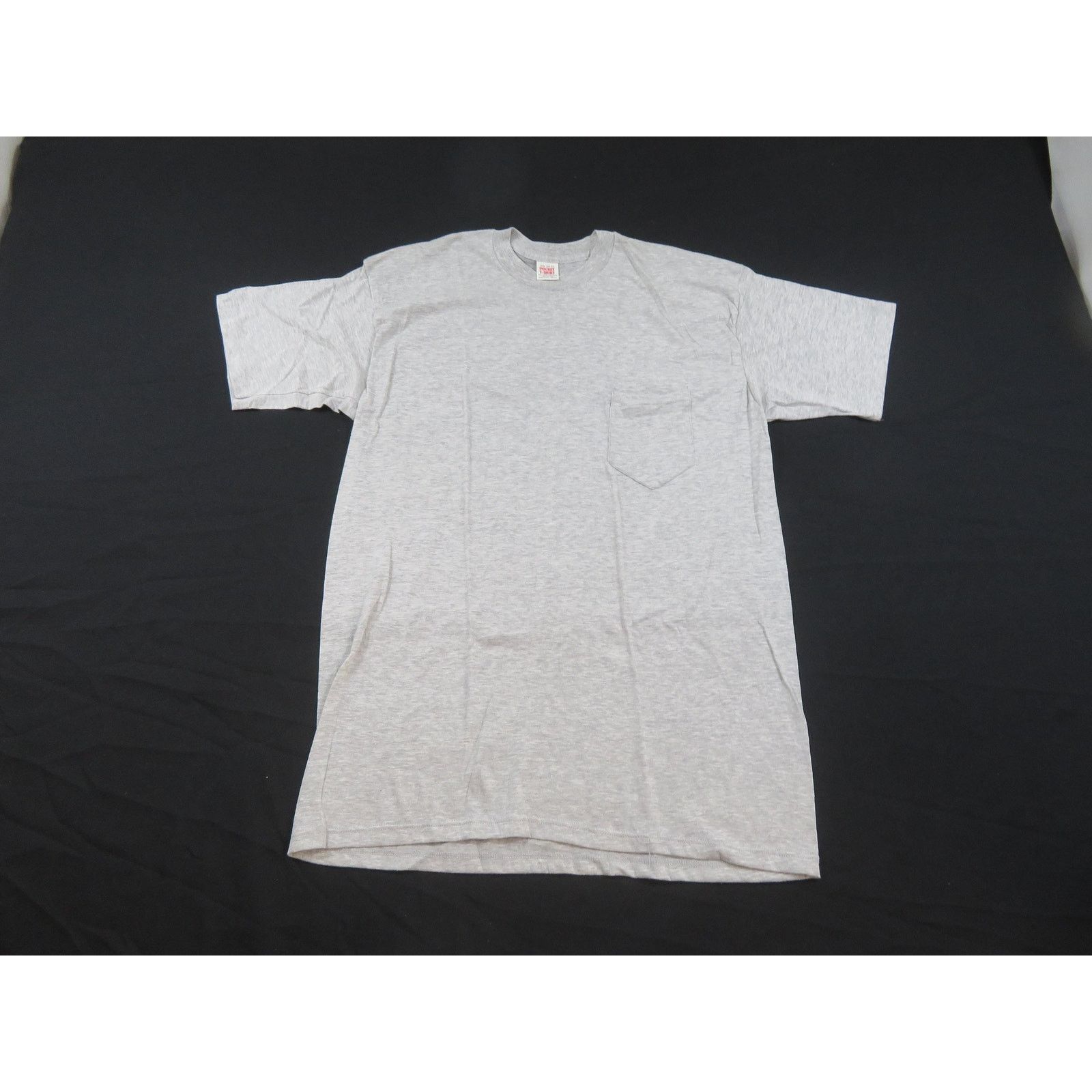 Other Pocket T-Shirt Plain Blank, Gray Made in USA Sz XL 1980s Size US XL / EU 56 / 4 - 1 Thumbnail
