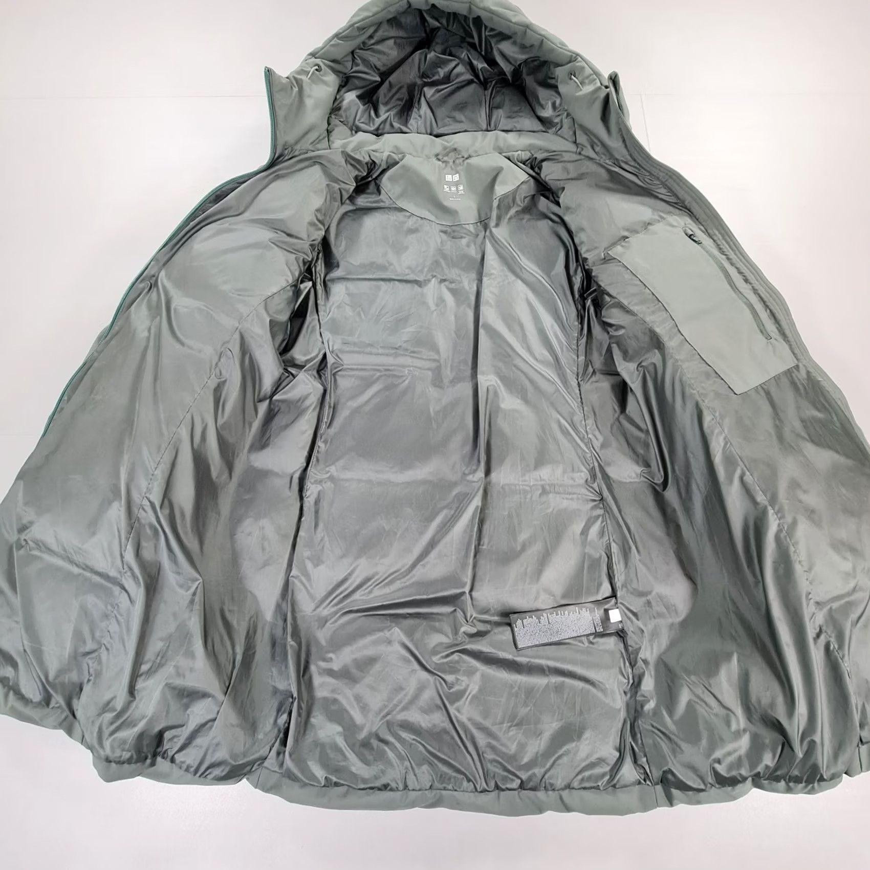 Uniqlo Uniqlo Womens Jacket Khaki Green Large Lightweight Down Fill Water Repellent Size L / US 10 / IT 46 - 5 Thumbnail