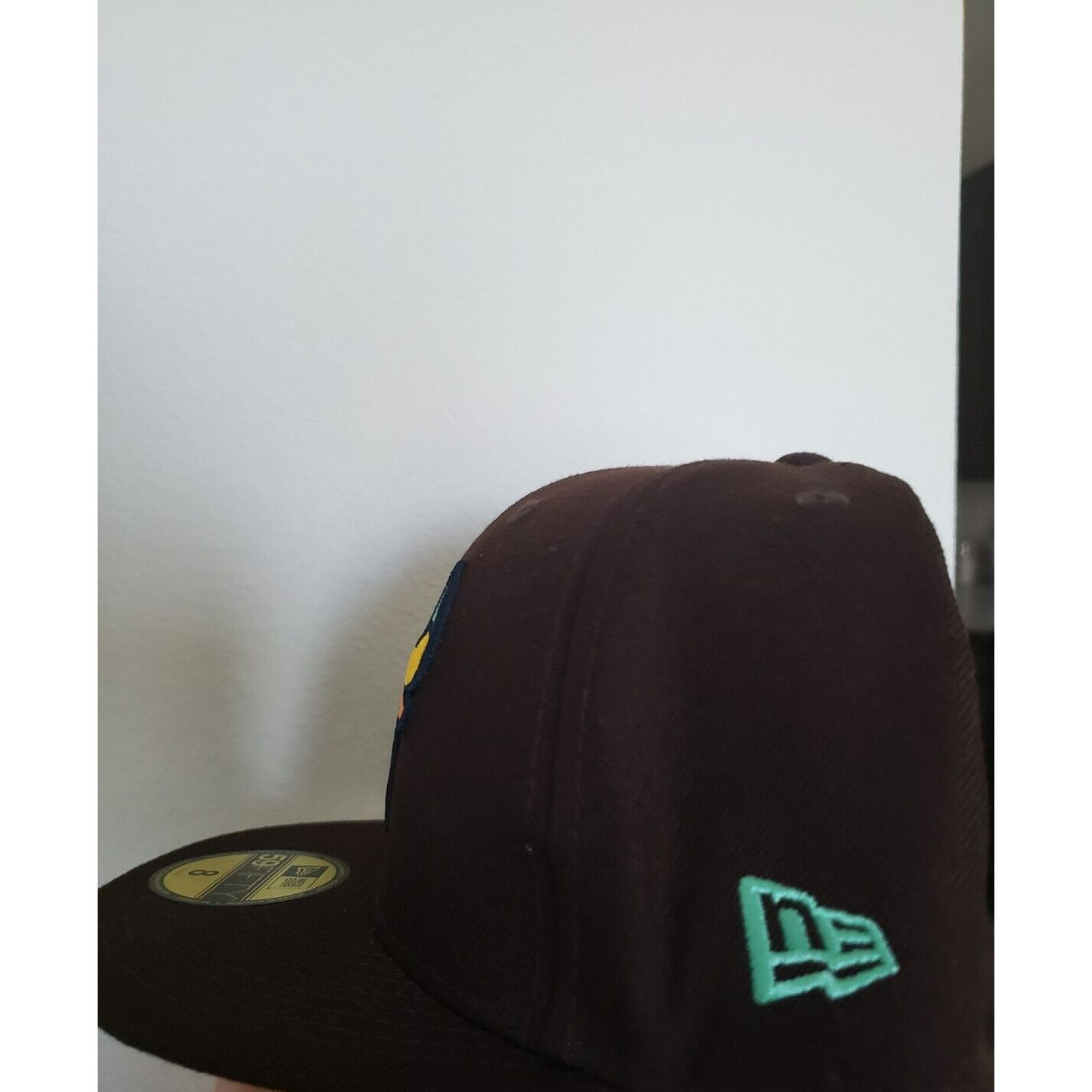 New Era Chicago Bulls Hat Cap 59Fifty Size 8 Brown Orange New Era Size ONE SIZE - 4 Thumbnail
