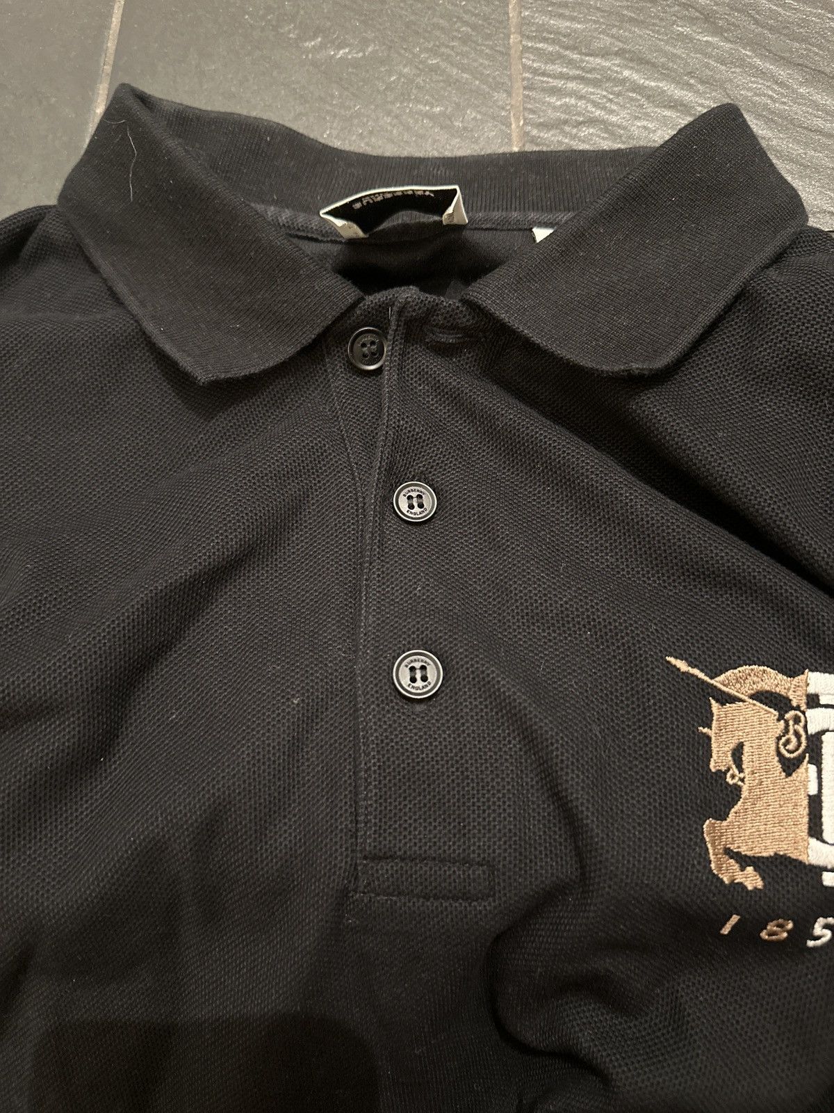 Burberry Burberry TB 1856 Equestrian Knight Embroidered Long-Sleeve Size US L / EU 52-54 / 3 - 16 Thumbnail