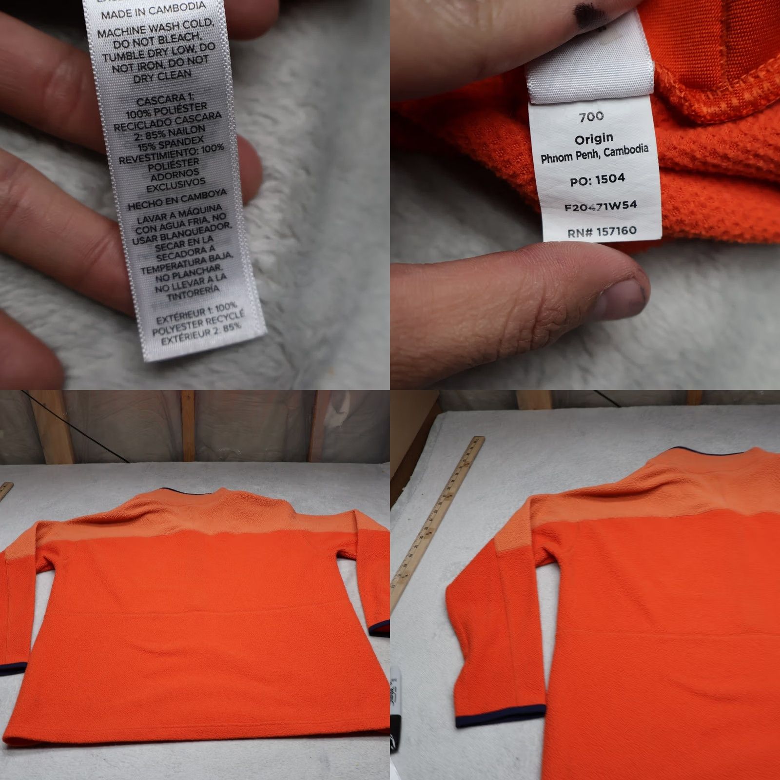 Cotopaxi Cotopaxi Abrazo Fleece 1/2 Zip Pullover Outdoor Sweatshirt Women XXL Orange READ Size XXL / US 16-18 / IT 52-54 - 9 Thumbnail