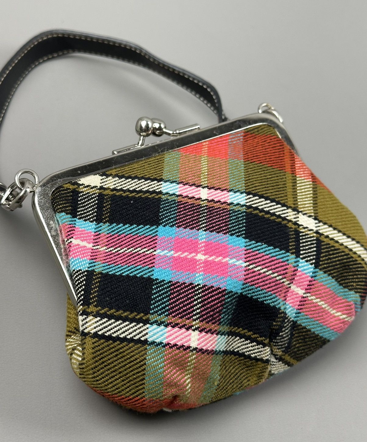 Vivienne Westwood Vivienne Westwood - Orb Logo Tartan Granny Clasp Purse Bag Size ONE SIZE - 9 Thumbnail