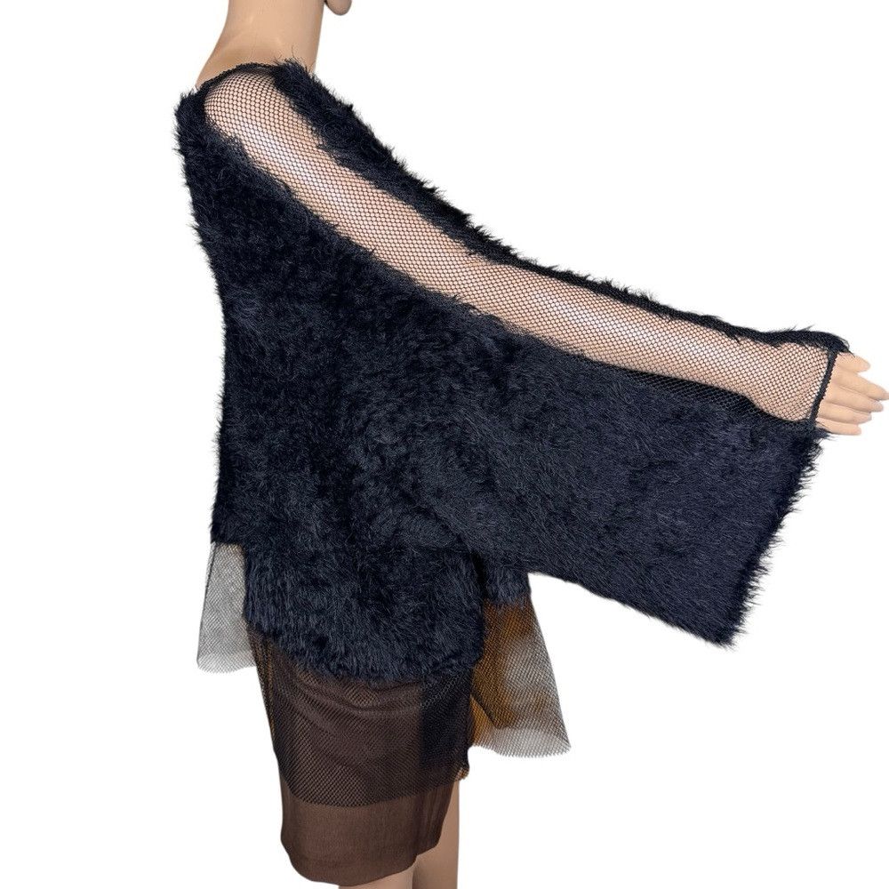 Other New TOV Los Angeles Black Fur Knit Mesh Details Sweater Siz Size S / US 4 / IT 40 - 2 Thumbnail