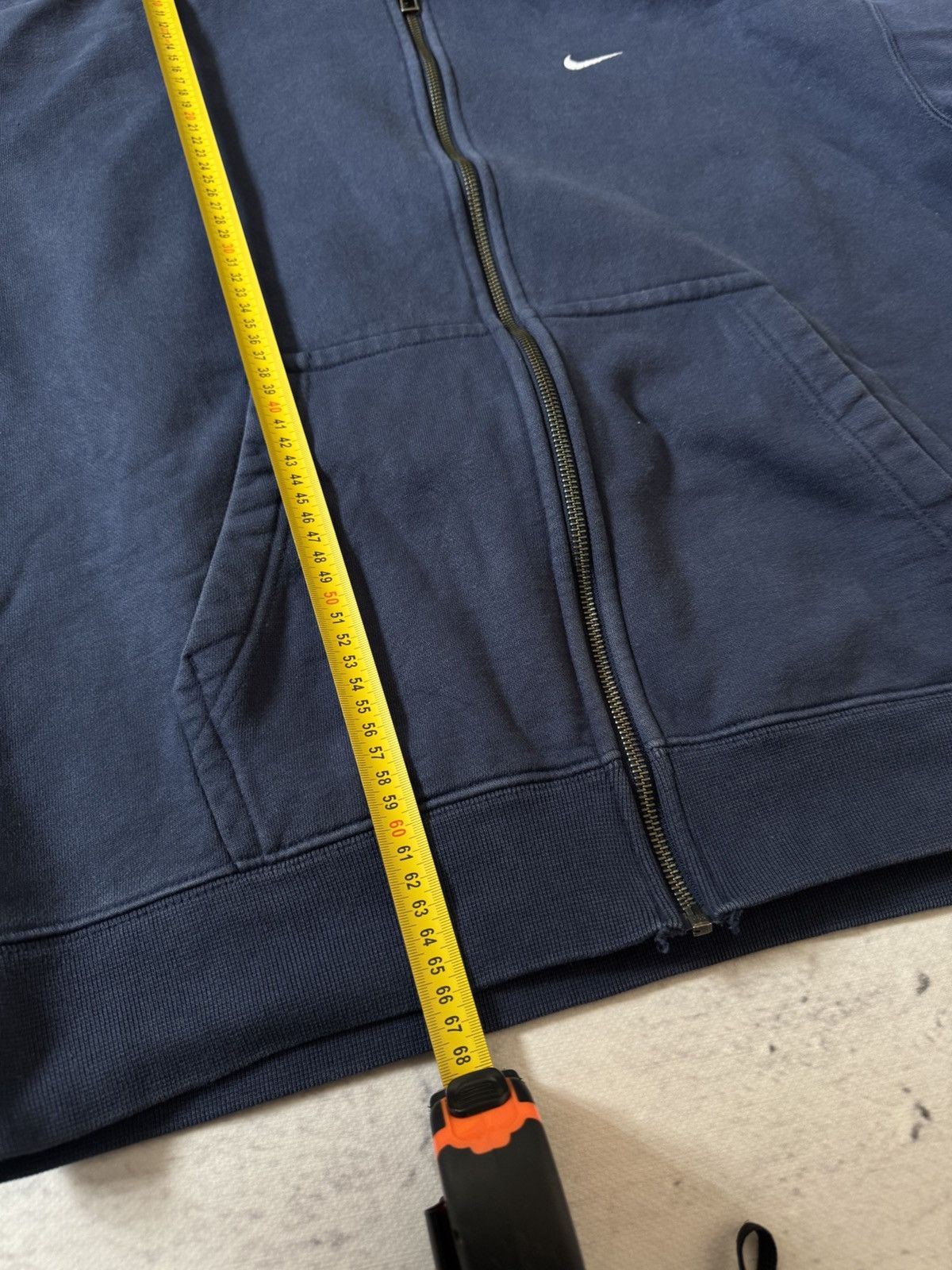 Nike × Vintage NIKE LAB VINTAGE 00s OVERSIZE BAGGY ZIP HOODIE CENTER LOGO Size US M / EU 48-50 / 2 - 10 Thumbnail