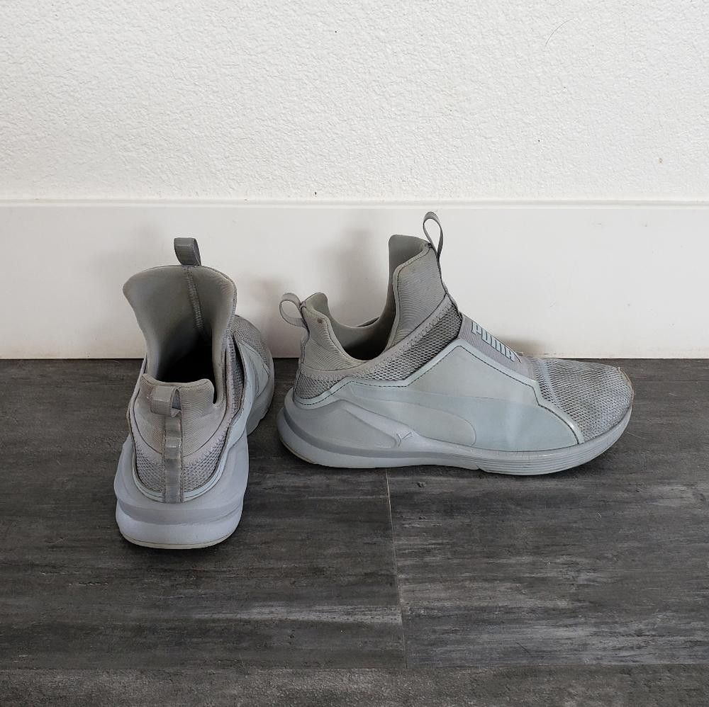 Puma Grey Rihanna Puma Fenty Classic Sneaks Size US 7 / IT 37 - 3 Thumbnail