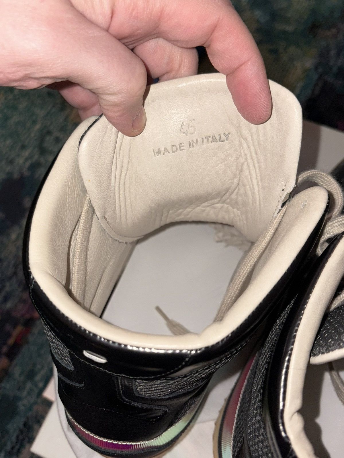 Maison Margiela Maison Martin Margiela Reflective High Top Sneakers RARE!!!! Size US 12 / EU 45 - 9 Thumbnail
