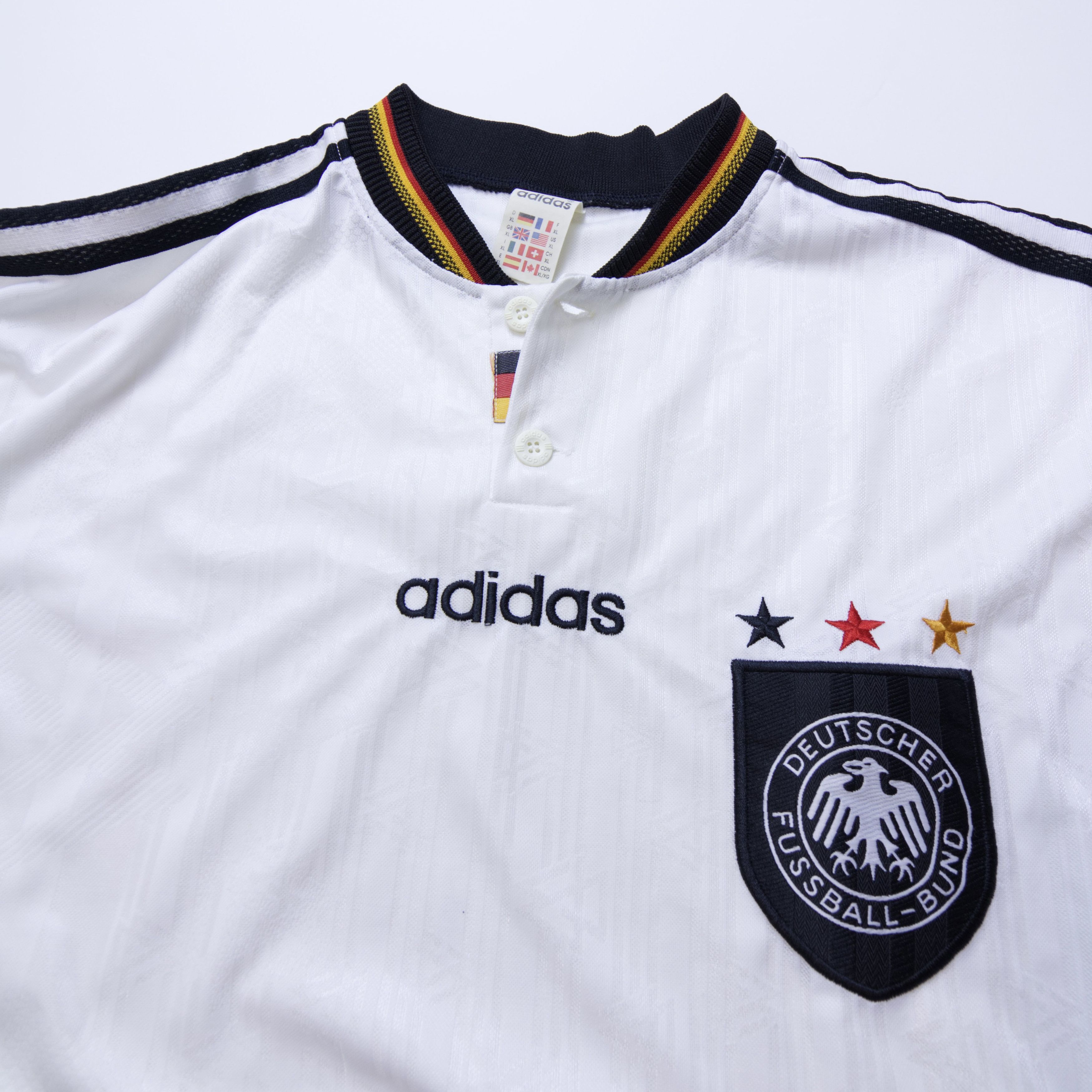 Adidas Adidas Vintage 1996 Germany Football Home Shirt Size US XL / EU 56 / 4 - 2 Thumbnail