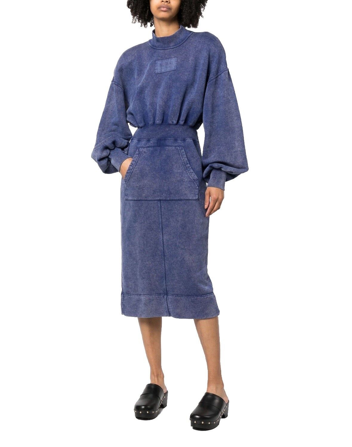 Moschino Moschino Jeans Knitted Jumper Cotton Dress Logo-patch Size M / US 6-8 / IT 42-44 - 2 Thumbnail