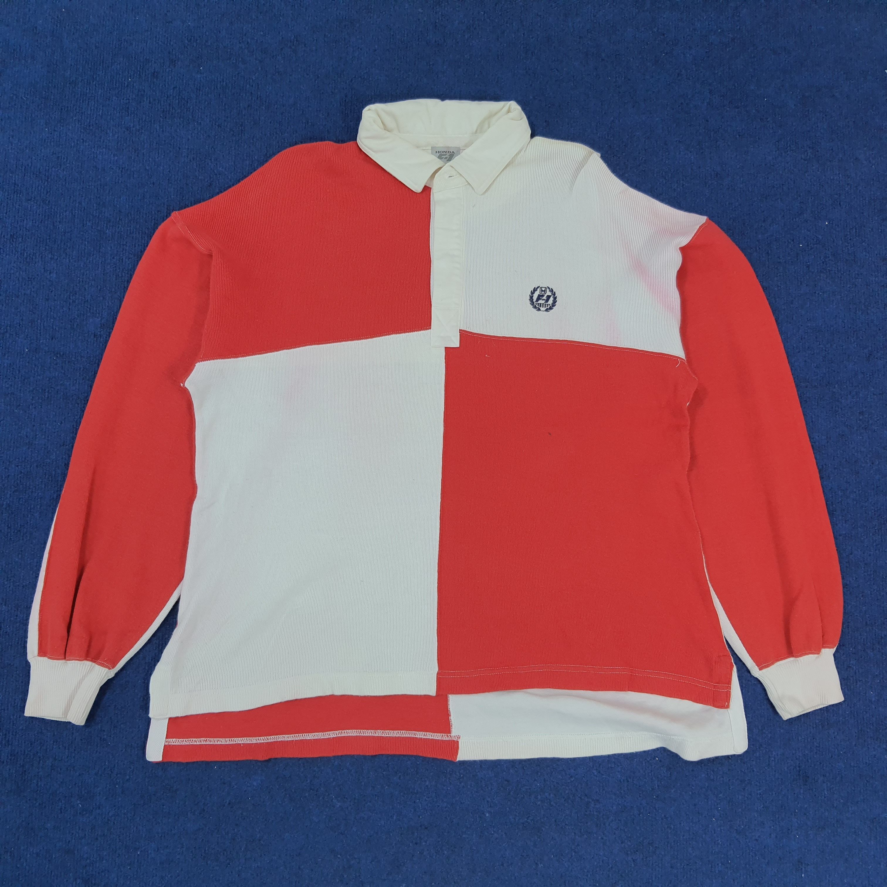 Honda × Japanese Brand × Vintage Vintage HONDA F-1 Collection Motorsports Polo Shirt Size US XL / EU 56 / 4 - 1 Thumbnail