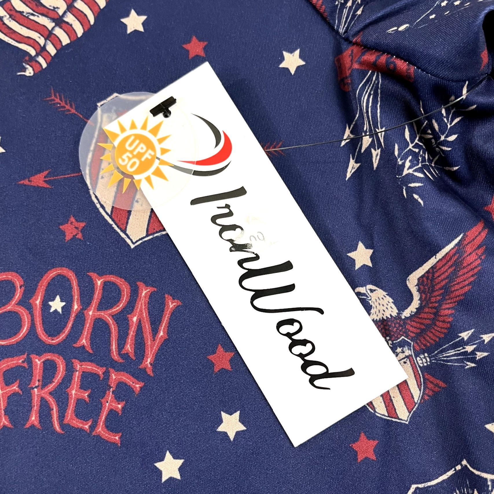 Vintage IronWood Polo Shirt Mens Large Blue USA Patriotic Freedom Flag Golf Performance NEW Size US L / EU 52-54 / 3 - 2 Thumbnail