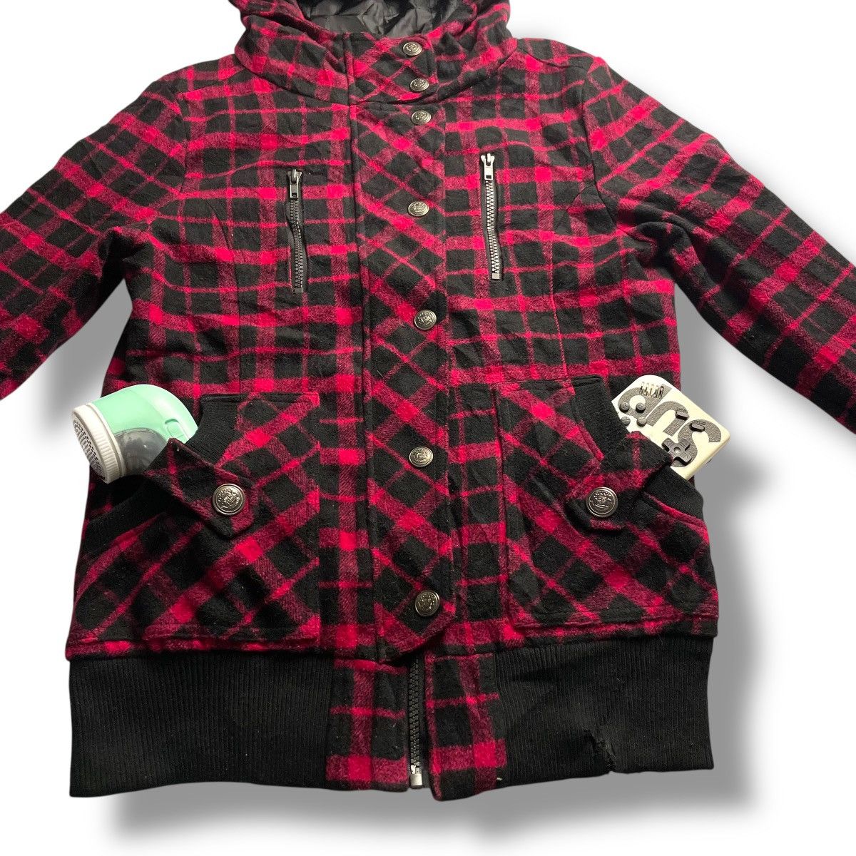 20471120 SKY BOMBER TARTAN PUNK SEDITIONARIES WOOL FULL ZIP JACKET Size US L / EU 52-54 / 3 - 5 Thumbnail