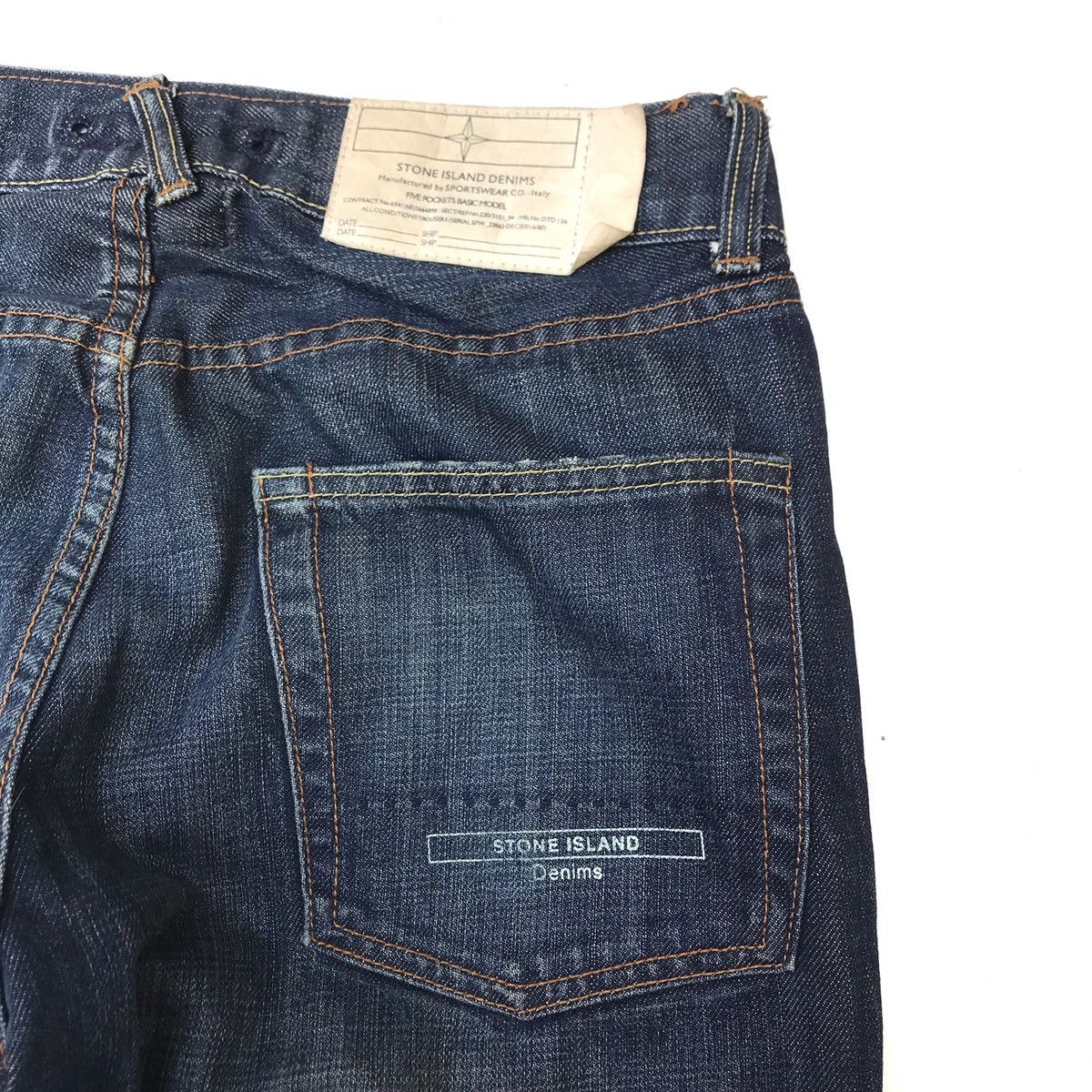 Massimo Osti × Stone Island Vintage Stone Island Denim jeans five pocket STONE ISLAND Size US 30 / EU 46 - 20 Thumbnail