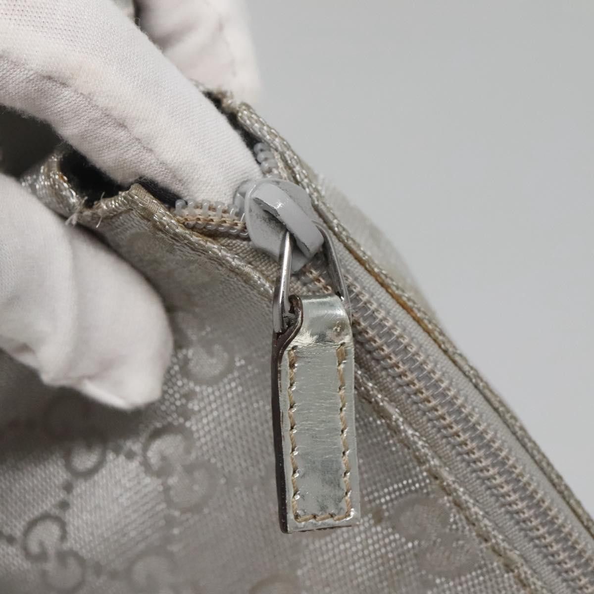 Gucci GUCCI GG Canvas Shoulder Bag Silver Size ONE SIZE - 14 Thumbnail