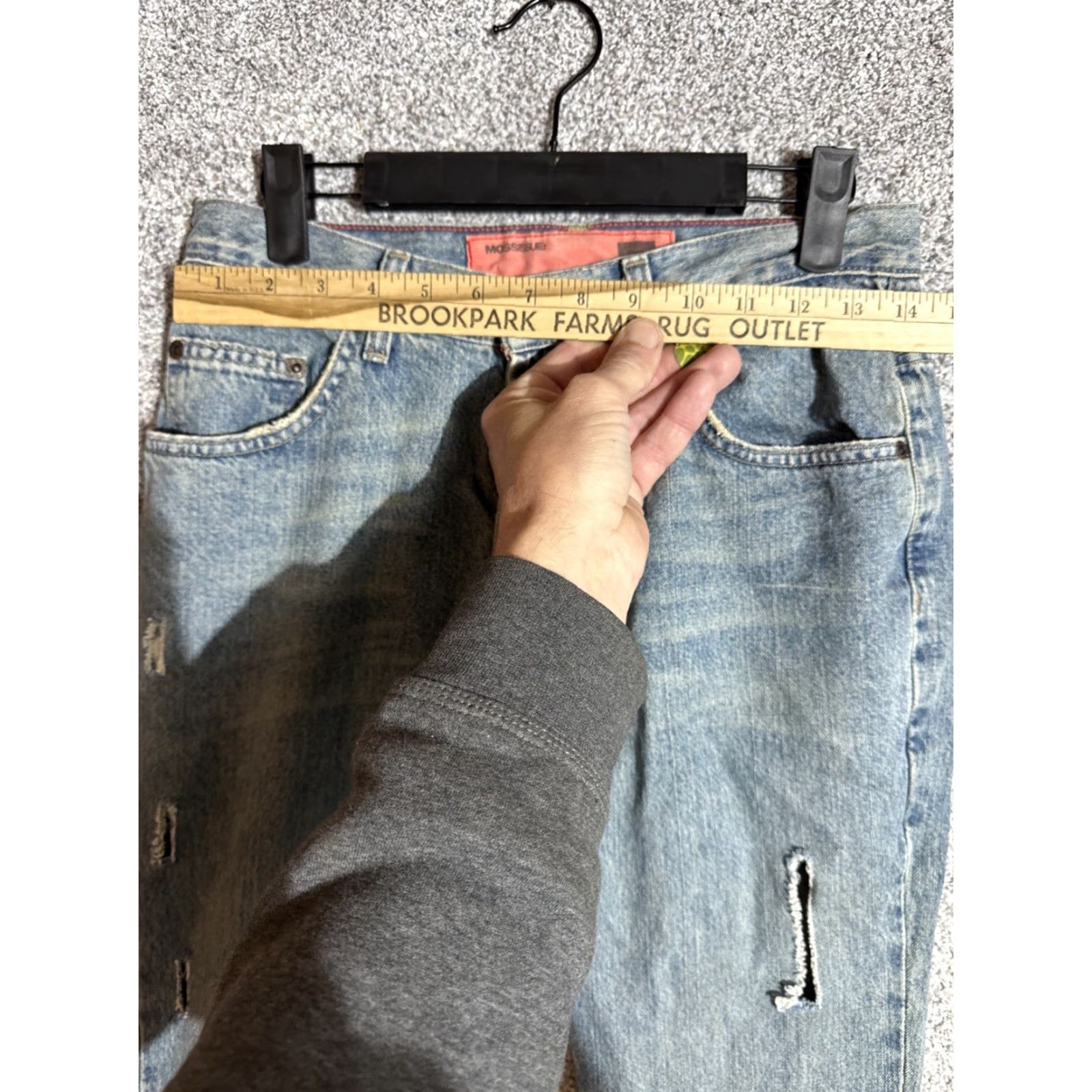 Mossimo VINTAGE Mossimo Jeans Women 28x30 Distressed Grunge Streetwear Punk Bootcut 5-Pocket Denim City 100% Cotton Womens Size 28" / US 6 / IT 42 - 3 Thumbnail
