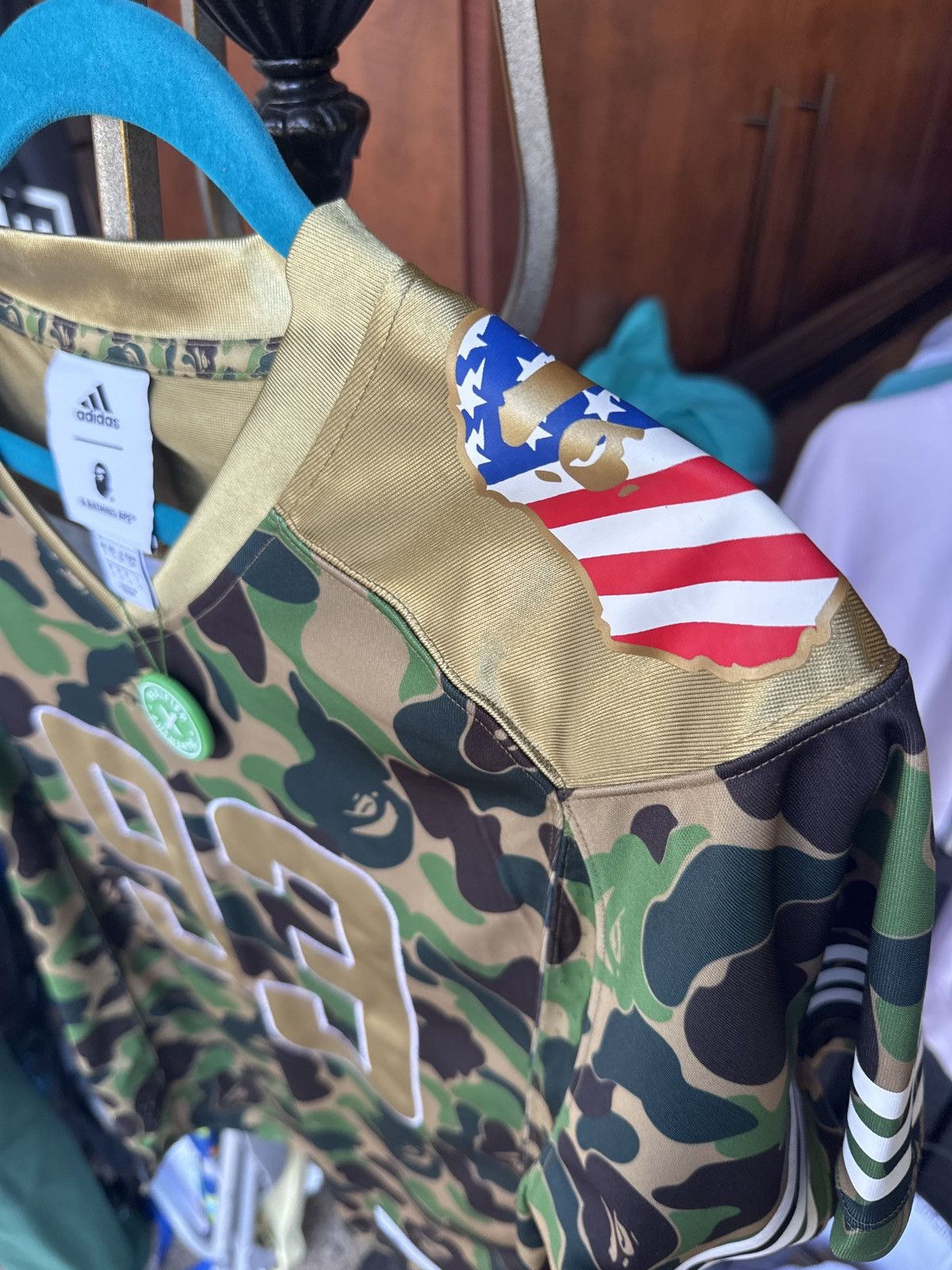 Adidas × Bape Bape X Adidas #93 Jersey With StockX Tag Size US S / EU 44-46 / 1 - 5 Thumbnail