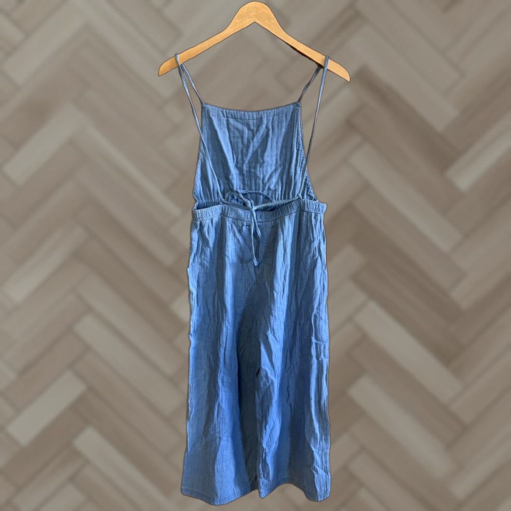 American Eagle Outfitters American Eagle Womens Blue Sleeveless Jumpsuit Size Medium Size 32" / US 10 / IT 46 - 1 Thumbnail
