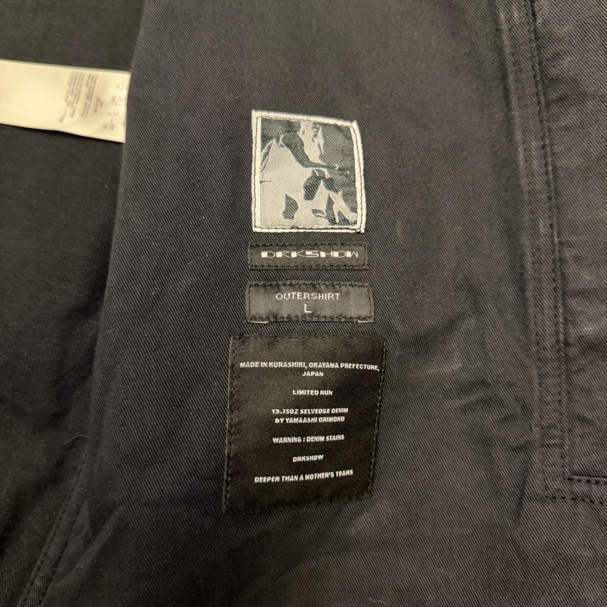 Rick Owens Drkshdw Japanese Denim Overshirt Size US L / EU 52-54 / 3 - 4 Thumbnail