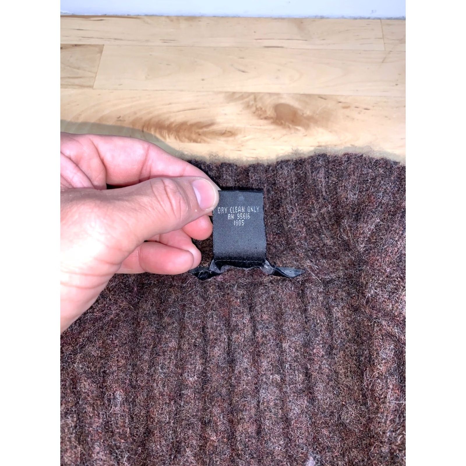 Vintage Rafaella Jacket Women S Brown Wool Full Zip Casual Pockets 13130 Service Measures like small Mens clarification missing Size S / US 4 / IT 40 - 3 Thumbnail