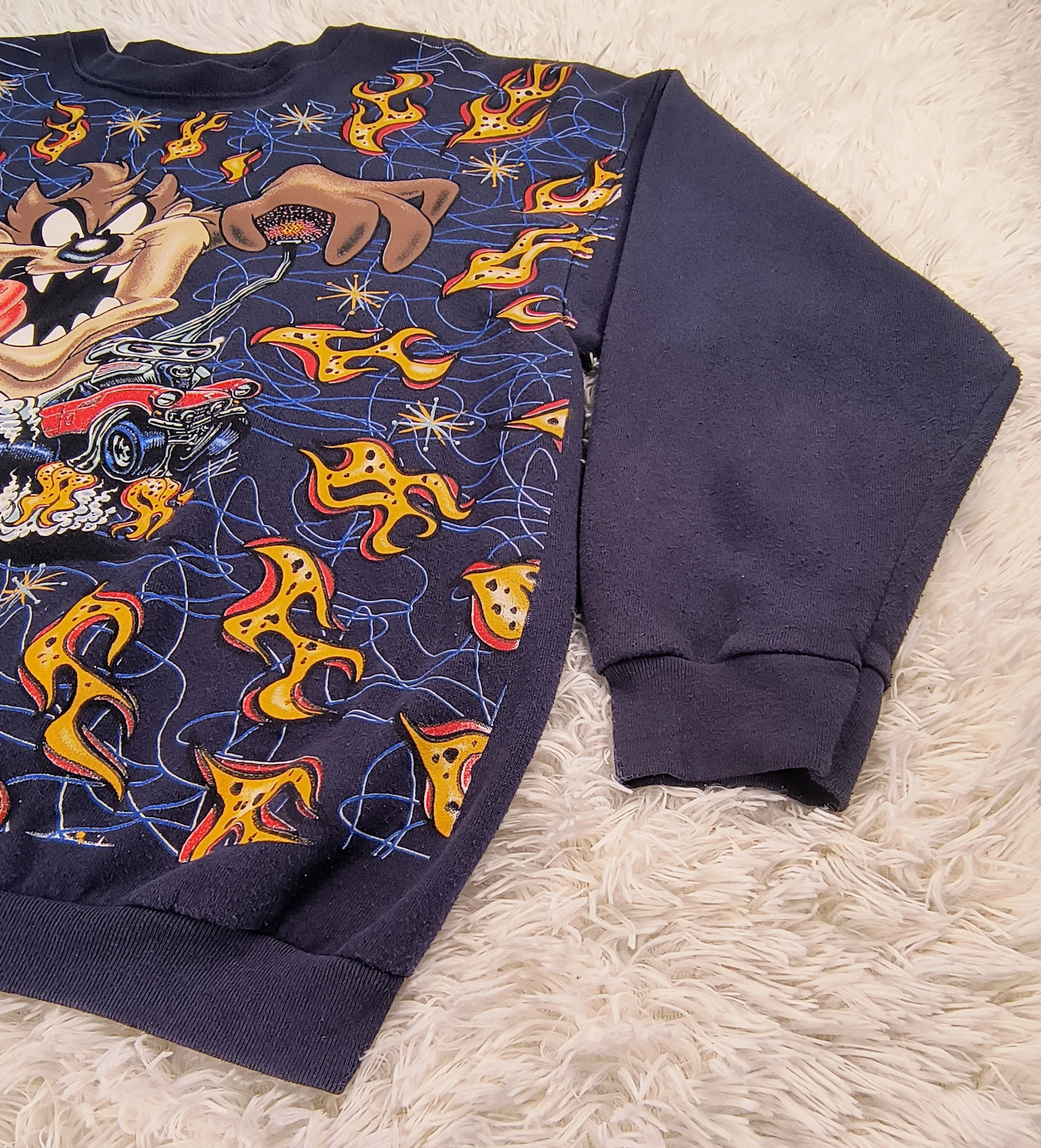 Vintage Vintage Taz Looney Tunes 1997 crewneck sweatshirt Size US XL / EU 56 / 4 - 4 Thumbnail
