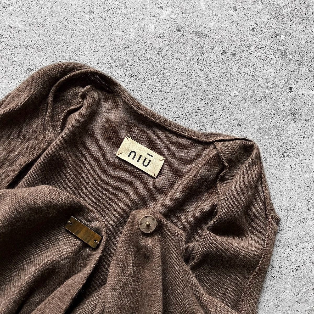 Other Niu Fashion Italy Home Knitted Avant Garde Sweater Cardigan Size M / US 6-8 / IT 42-44 - 3 Thumbnail