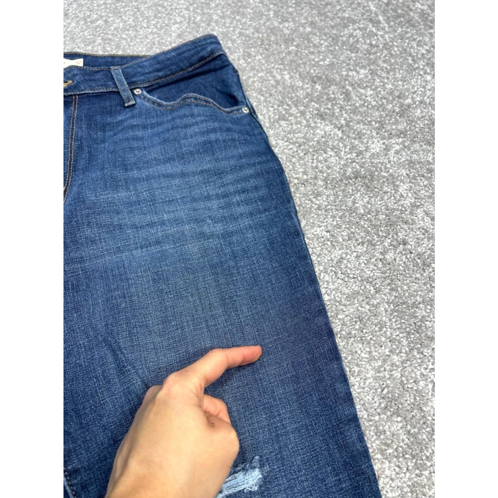 Levi's Levi's 721 Skinny Jeans Womens High Rise Blue Denim Cotton Stretch 32x29 Size 24" / US 00 / IT 34 - 7 Thumbnail