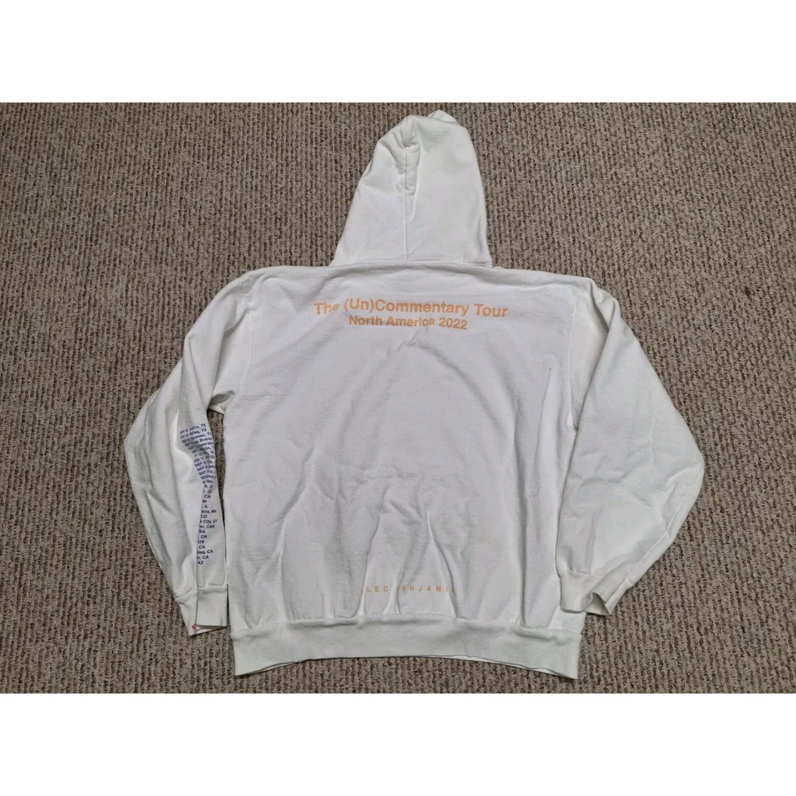 Vintage Alec Benjamin 2022 Tour North America Hoodie Mens XL Light Blue Awdis Pullover Hooded Fleece Regular Size Vintage No Size US XL / EU 56 / 4 - 6 Thumbnail