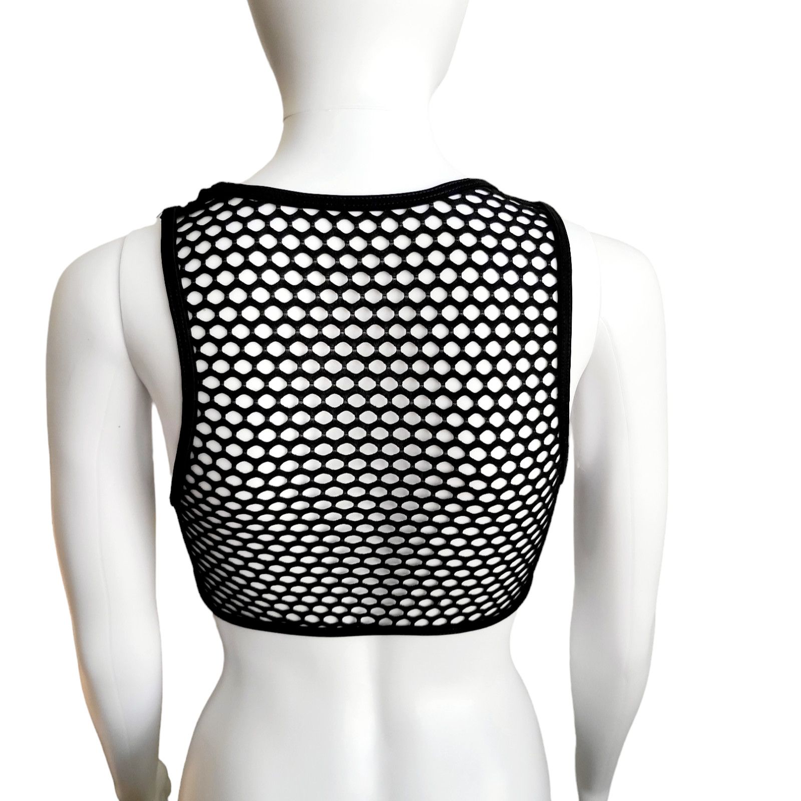 Other NWT RISK Seaside Top Y2K Fishnet Mesh Tankini Pullover MD Size M / US 6-8 / IT 42-44 - 7 Thumbnail