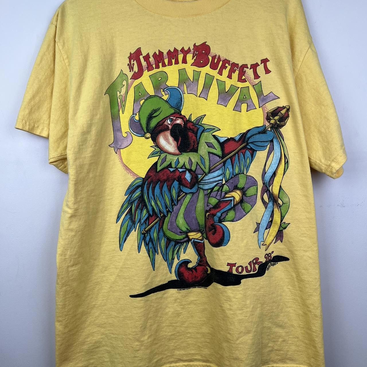 Tultex Vintage Jimmy Buffett Carnival Tour 98 T-Shirt Size US L / EU 52-54 / 3 - 2 Thumbnail