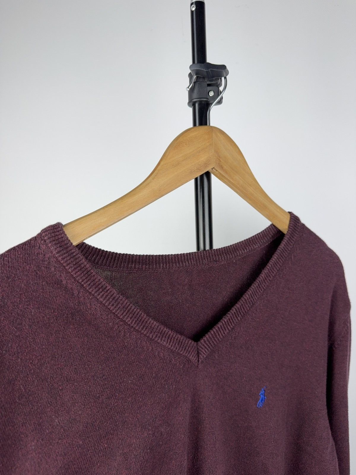 Polo Ralph Lauren Vintage 90s Designer Polo Ralph Lauren V-Neck Knit Sweater L Size US L / EU 52-54 / 3 - 5 Thumbnail