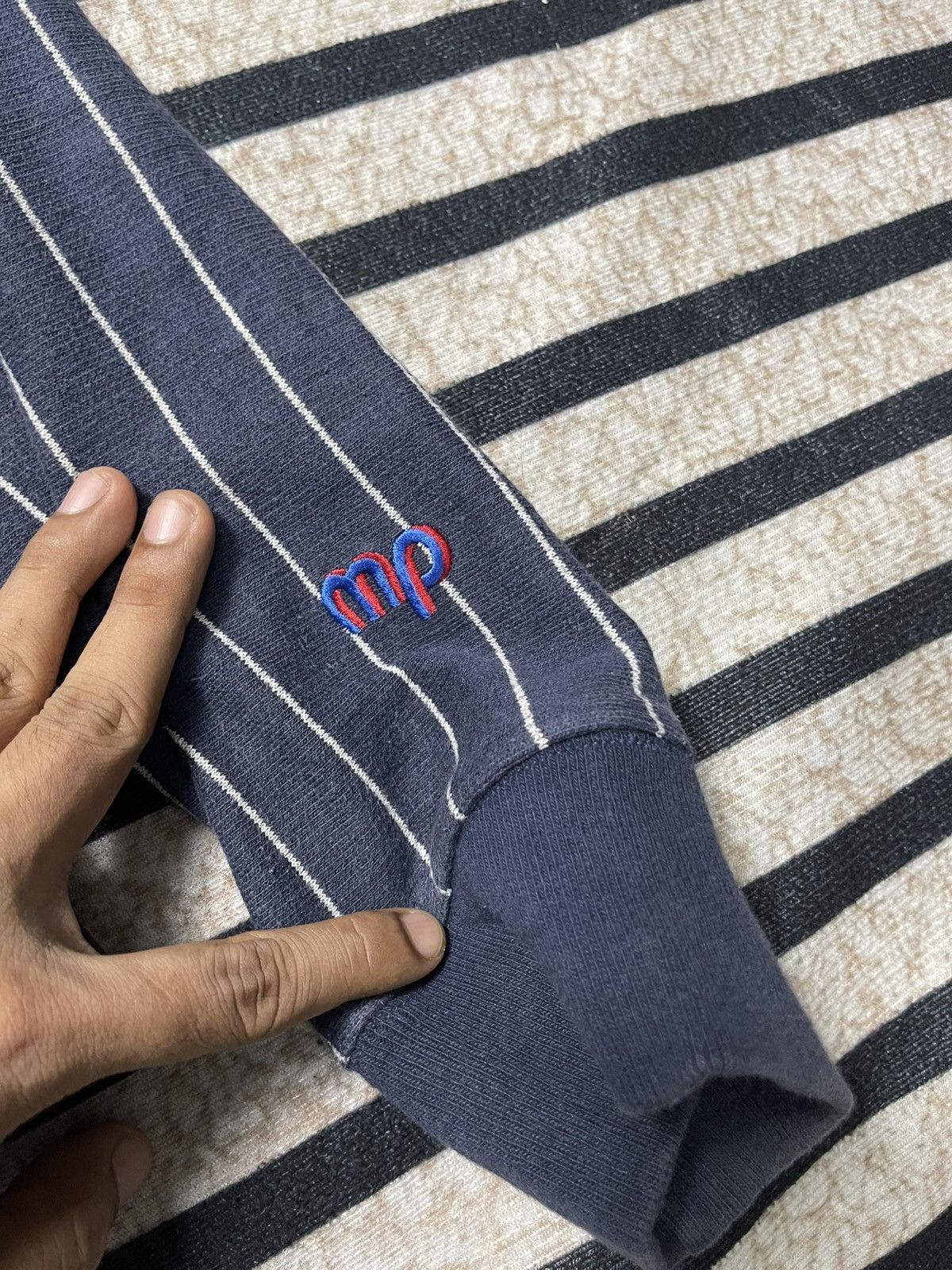 MasterPiece 00s MASTERPIECE STRIPES HOODIE ZIPPER RARE Size US L / EU 52-54 / 3 - 7 Thumbnail