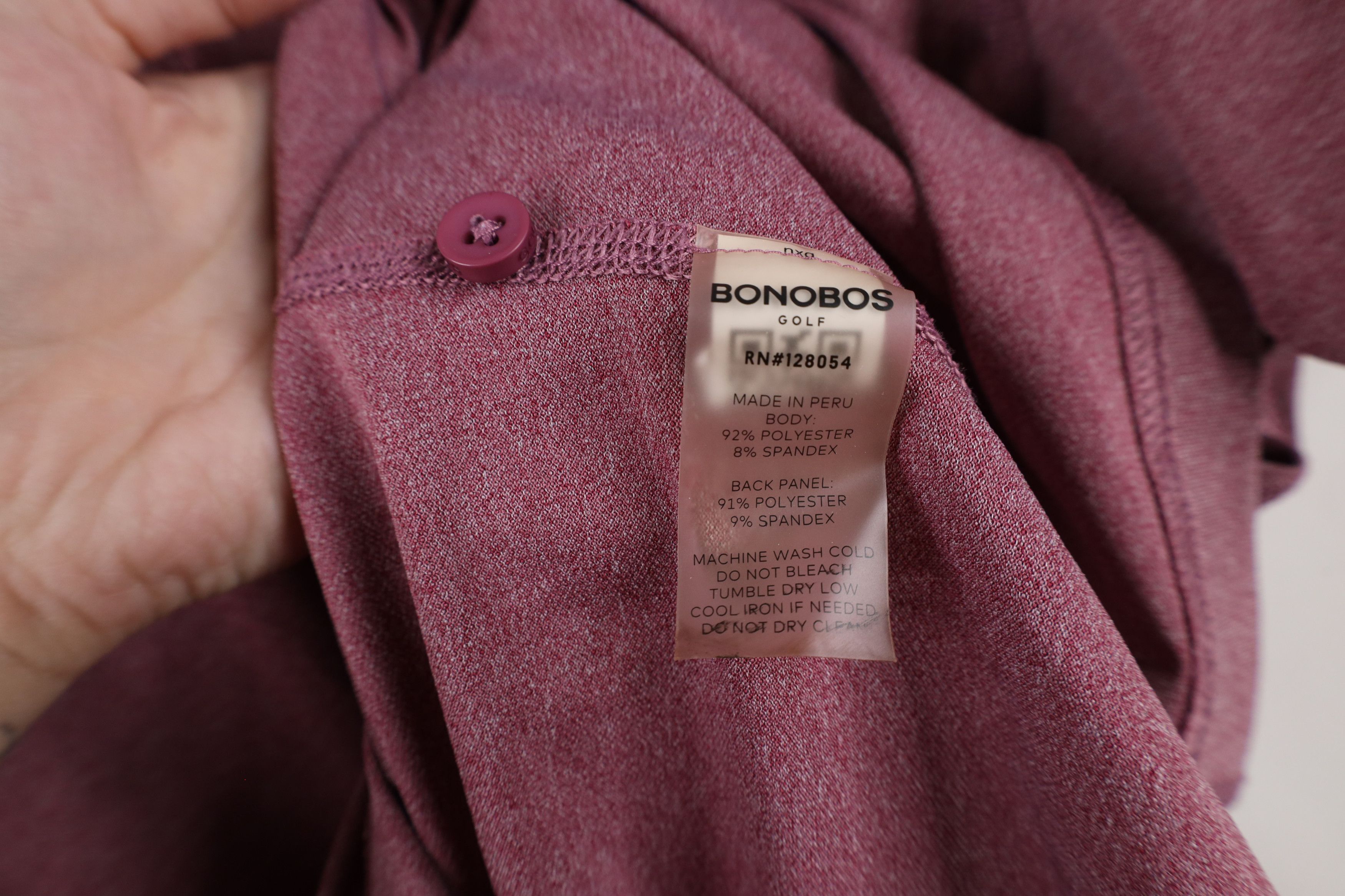 Bonobos × Vintage Bonobos Golf Spell Out Knit Collared Polo Shirt Heather Red Size US M / EU 48-50 / 2 - 8 Thumbnail