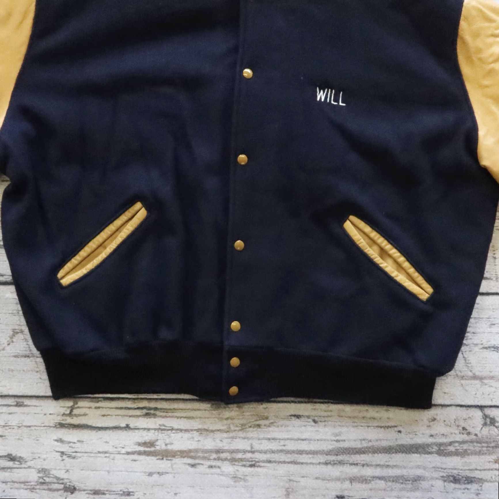 Vintage VINTAGE DeLong Varsity Jacket Mens 2XL Blue Wool Serious Sound Records Size US XXL / EU 58 / 5 - 5 Thumbnail