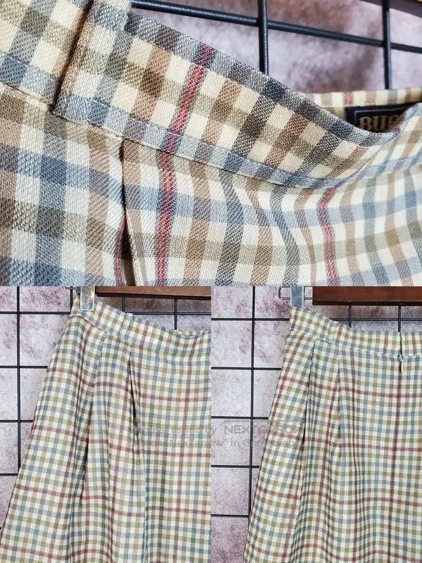 Burberry Burberry Women's Brown Wool Plaid Long Sleeve Shirt. Size M / US 6-8 / IT 42-44 - 6 Thumbnail