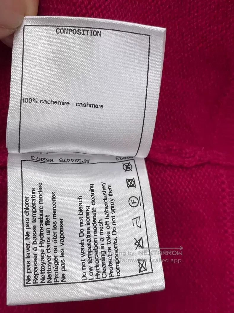 Chanel Chanel Rose-red multi-element button cashmere cardigan coa Size XS / US 0-2 / IT 36-38 - 7 Thumbnail