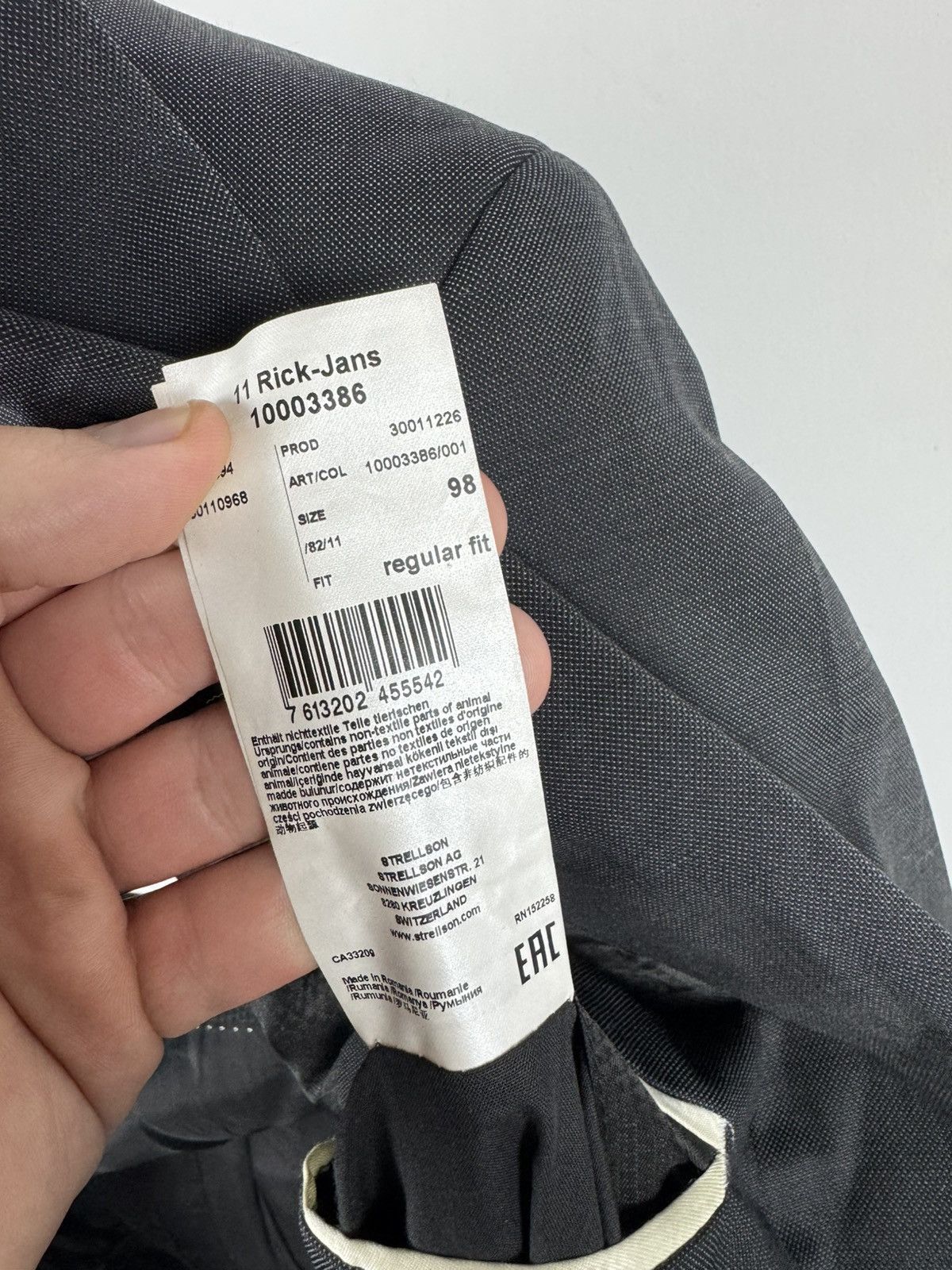 Strellson Strellson Classic Blazer Rick Jans Size 40R - 4 Thumbnail