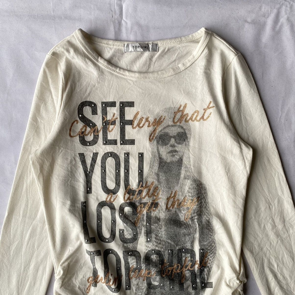 Hysteric Glamour × If Six Was Nine × Japanese Brand See You Lost TopGirl Poem Hysteric Glamour Style Tees Size S / US 4 / IT 40 - 3 Thumbnail