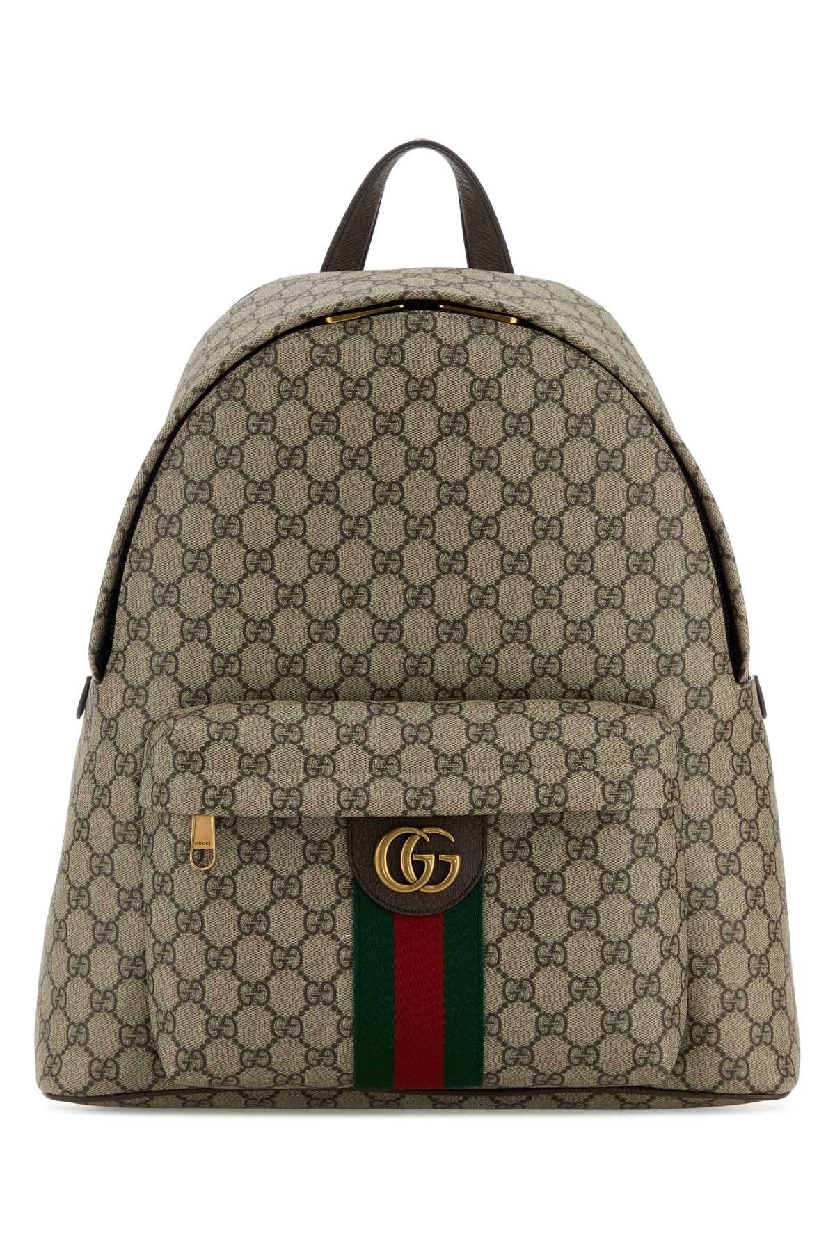 Gucci Printed Canvas Medium Ophidia Backpack Size ONE SIZE - 1 Thumbnail