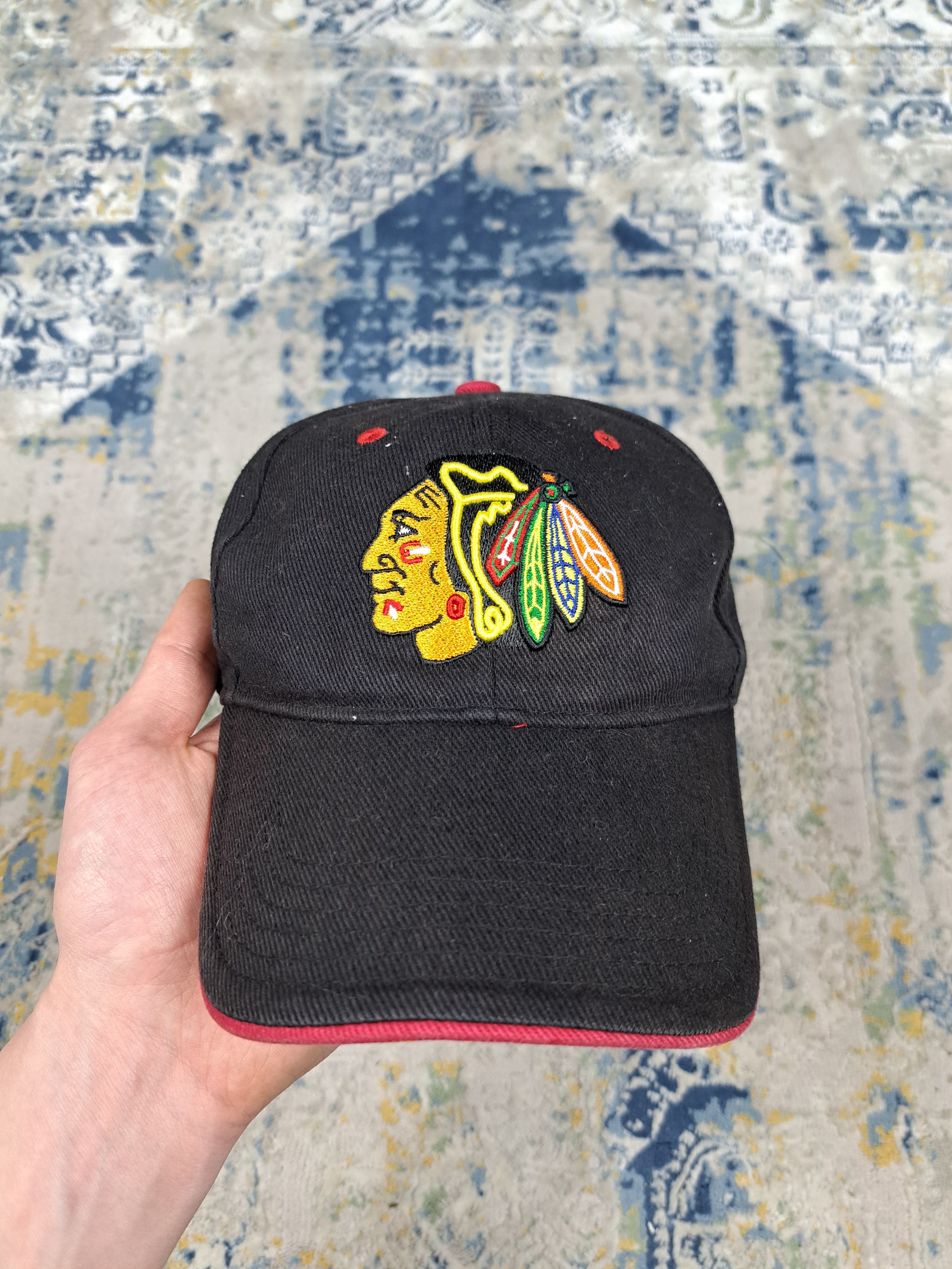 NHL Vintage Chicago Blackhawks NHL Cap Hat y2k American Sports Size ONE SIZE - 2 Thumbnail