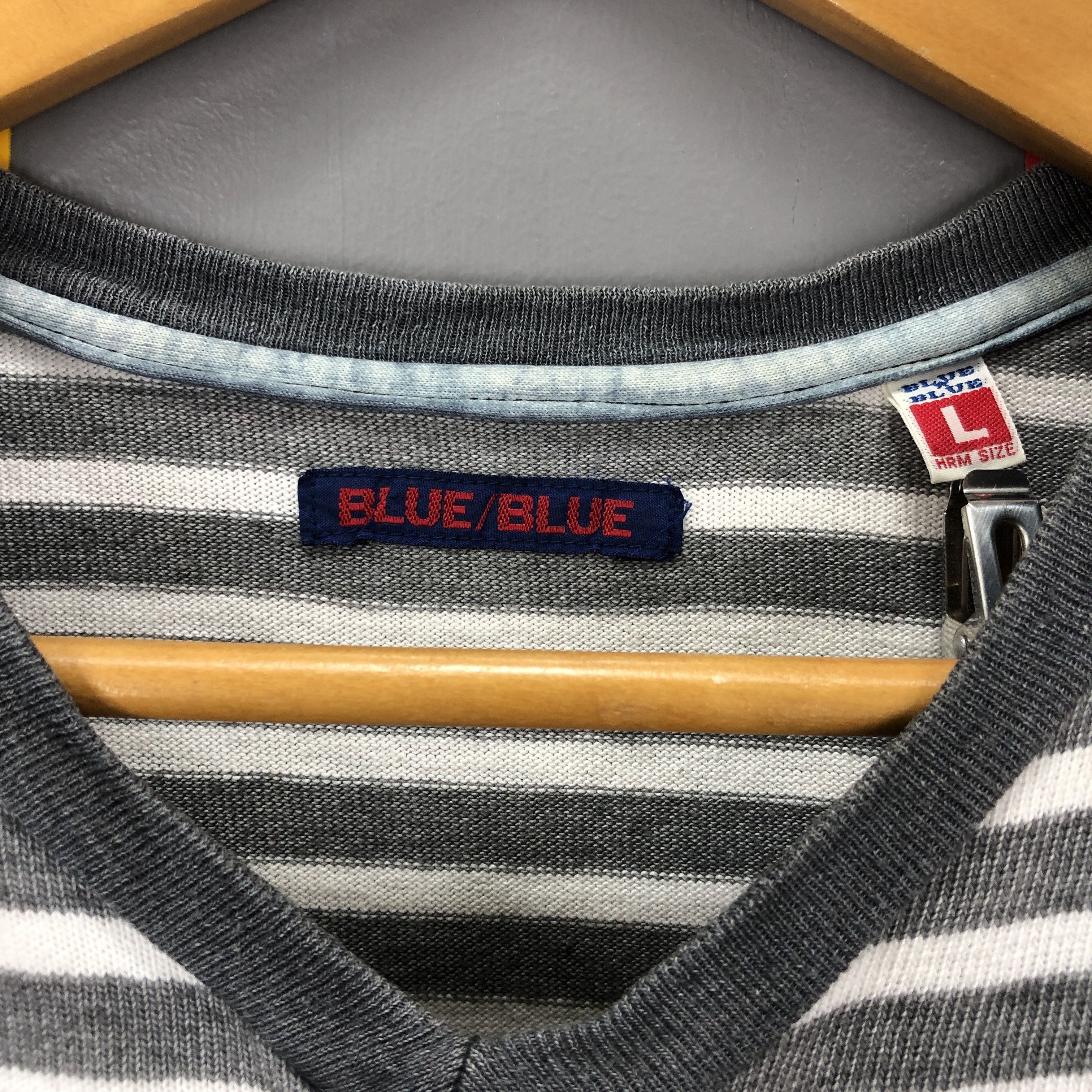 Blue Blue Japan BLUE BLUE Stripe T Shirt #1520/AZ Size US M / EU 48-50 / 2 - 7 Thumbnail